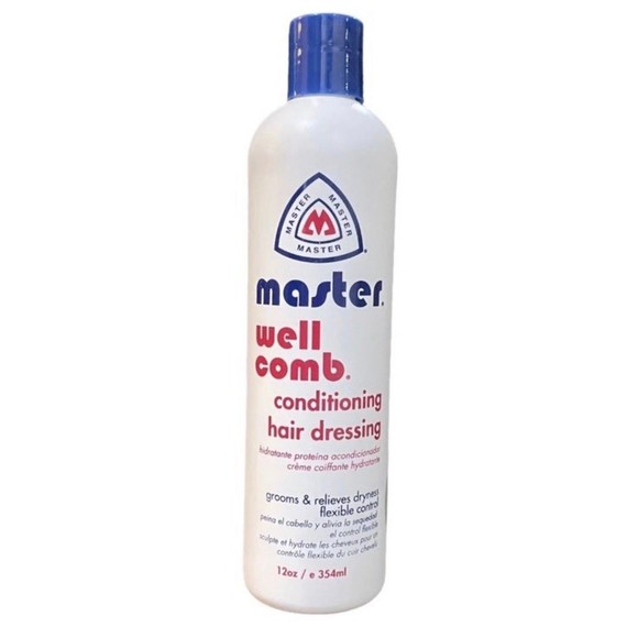 Master Well Comb Conditioning Hair Dressing Flexible Control 12 oz New